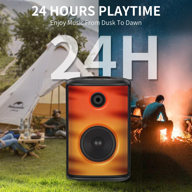 Alt view image 4 of 7 - BUGANI Bluetooth Speaker Loud, 120W Peak Portable Speaker with Powerful Sound and Heavy Bass, Full-Screen Colorful Lights, 24H Playtime, AUX, USB Playback, Waterproof