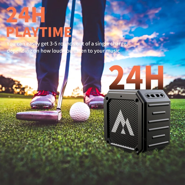 Alt view image 5 of 6 - 2-Pack Golf Cart Speakers with Storage Case, IPX7 Magnetic Golf Speaker 24H Playtime, 36W Loud Stereo Sound Magnetic Bluetooth Speaker for Golf Cart, Golf Gifts for Men