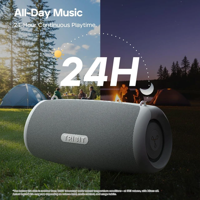 Alt view image 5 of 7 - StormBox Lava Bluetooth Speaker, 80W Loud Sound, 24H Playtime, Black | IP67 Waterproof, BT5.4, XBass, Custom EQ, TWS Pairing, Portable, Wireless, Built-in Mic, Party, Home, Outdoor, Camping, Beach