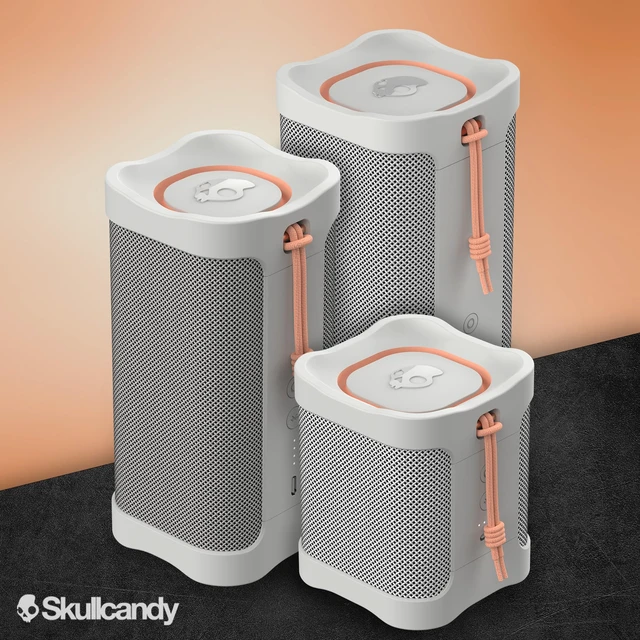 Alt view image 7 of 7 - Lifeworks Skullcandy Terrain Wireless Bluetooth Speaker - IPX7 Waterproof Portable Speaker with Dual Custom Passive Radiators, 14 Hour Battery, Nylon Wrist Wrap, & True Wireless Stereo
