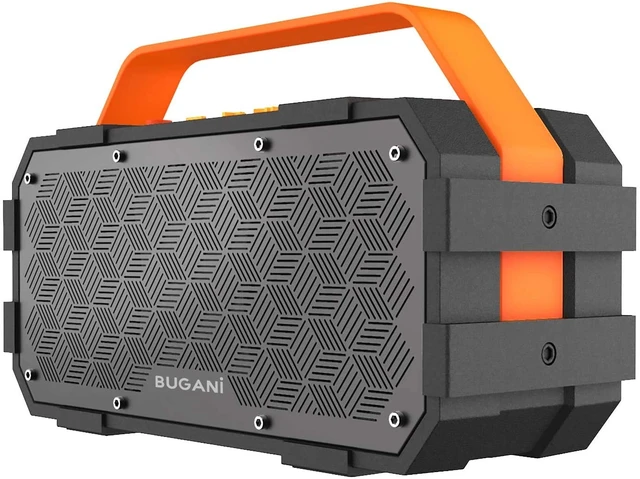 Alt view image 4 of 7 - BUGANI Bluetooth Speaker, Portable Bluetooth Speakers with 40W Stereo Sound, Loud Bluetooth Speaker 24H Playtime Support TF Card/AUX, IPX6 Waterproof for Beach Camping Outdoor Indoor