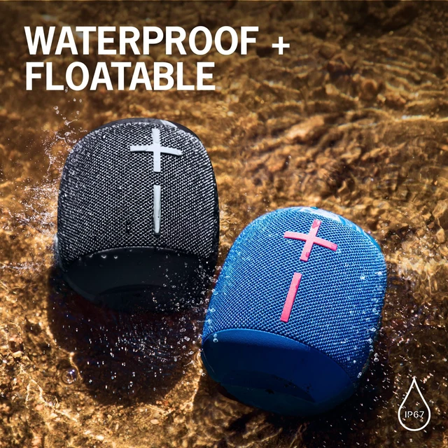 Alt view image 6 of 7 - Ultimate Ears WONDERBOOM 3, Small Portable Wireless Bluetooth Speaker, Big Bass 360-Degree Sound for Outdoors, Waterproof, Dustproof IP67, Floatable, 131 ft Range - Hyper Pink