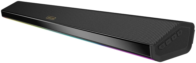Main image of Monster Sound Bar for Smart TV, 72W Soundbar, 2.0CH TV Speakers with Dual Bass Diaphragm, 6 RGB Lights, Bluetooth 6.0, AUX/Coaxial/USB/TF Inputs, Home Theater Sound System for TV/PC/Gaming/Projector