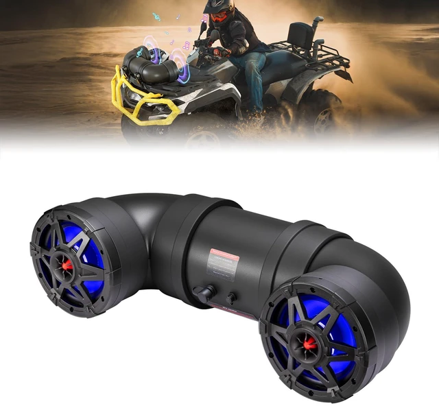 Main image of KEMIMOTO ATV Speaker 6.5 Inch Wireless Audio Streaming ATV UTV Sound Bar | ATV UTV Sound Bar w/ 20 RGB Light Modes, 2X Full Range Speakers 2X Tweeters Boat Sound System