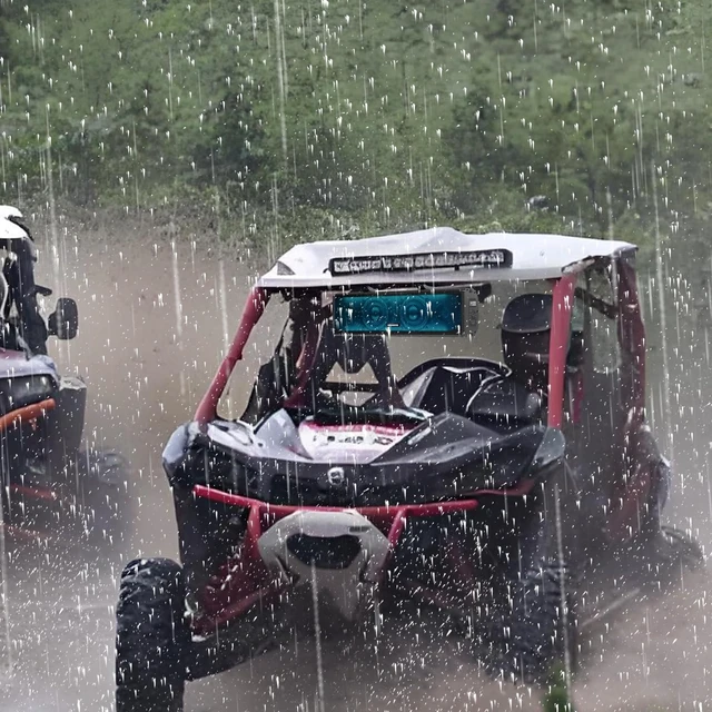 Alt view image 4 of 7 - UTV Sound Bar,17 Inch Golf Cart Speaker Bluetooth with RGB Lighting | UTV Sound Bar,4-Speaker SXS Sound Bar,IP66 Waterproof UTV Speakers for ATV Polaris RZR Can-Am