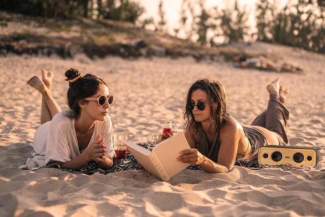 Alt view image 2 of 7 - House of Marley Get Together 2: Portable Speaker with Wireless Bluetooth Connectivity, 20 Hours of Playtime and Sustainable Materials, IP65 Dust and Water Resistance, Signature Black