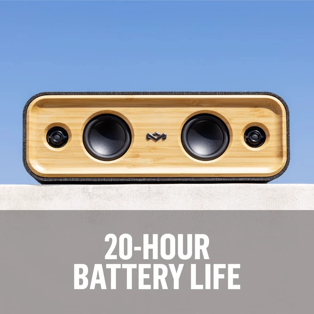 Alt view image 5 of 7 - House of Marley Get Together 2: Portable Speaker with Wireless Bluetooth Connectivity, 20 Hours of Playtime and Sustainable Materials, IP65 Dust and Water Resistance, Signature Black