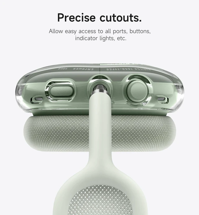 Alt view image 9 of 10 - SURITCH for AirPods Max Case, TPU Anti-Scratch Ear Cups Cover for Apple AirPods Max - Green