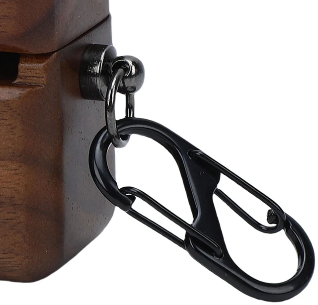 Alt view image 10 of 10 - GOWENIC Protective Cover for Wilkins Pi8 Earbuds Case, Hand Polished Walnut Wood with Soft Microfiber Lining, Shock Absorbing for Wireless Bluetooth Charging Case