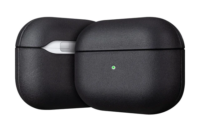 Alt view image 6 of 10 - LOPIE Leather Case Compatible with AirPods 3 (Released in 2021), Handmade Case Fully-Wrapped with Full-Grain Leather, Protective Hard Cover for Gen 3 AirPods (Not for AirPod Pro 3rd Generation), Black