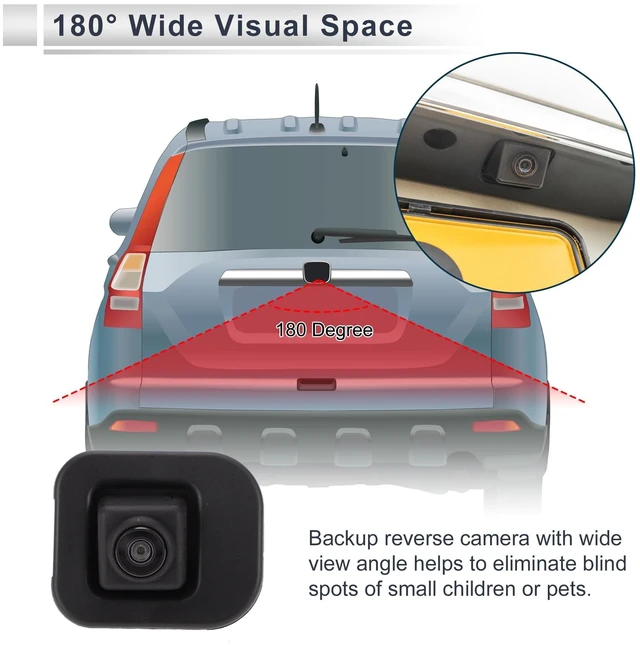 Alt view image 8 of 10 - RATCHROLL License Plate Rear View Camera for Nissan Sentra 2018-2019 Park Assist Camera Backup Reverse Camera No.284424AF0B