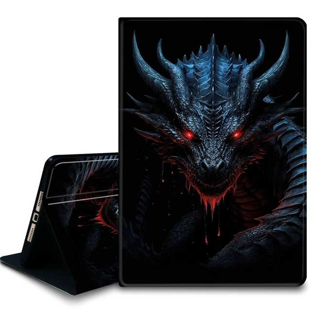 Alt view image 6 of 10 - Bxgolkgd Tablet Case for iPad Pro 13 Inch, iPad 7th Generation 2024,Shockproof Stand Cover with Heat Dissipation,Auto Wake/Sleep Function,Dragon
