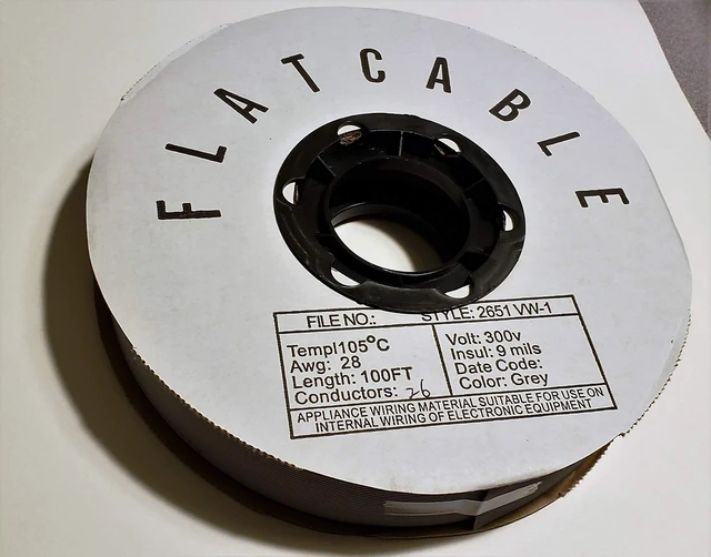 Alt view image 4 of 6 - Pc Accessories - IDC Flat Ribbon Cable, 26 Wires 26C for 2.54mm 0.1" IDC Connectors, 26P 100 Feet Spool