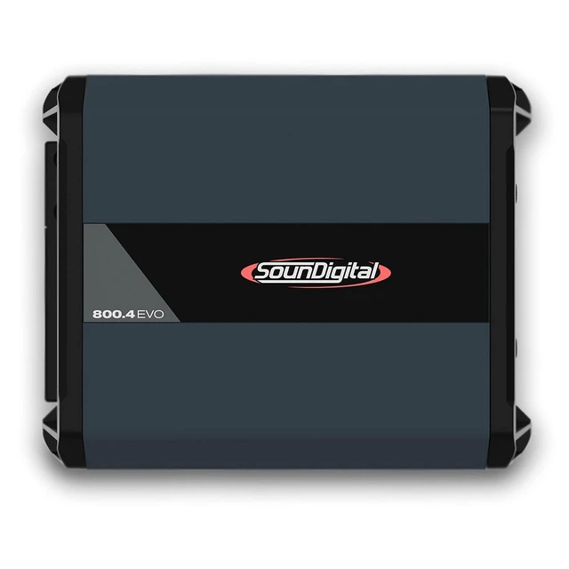 Alt view image 6 of 10 - SounDigital - Car Full Range Amplifier 800 - 4 Channels 800 Watts RMS 4 Ohm - Compact Size - Professional Quality - 2025 Best Performance Award