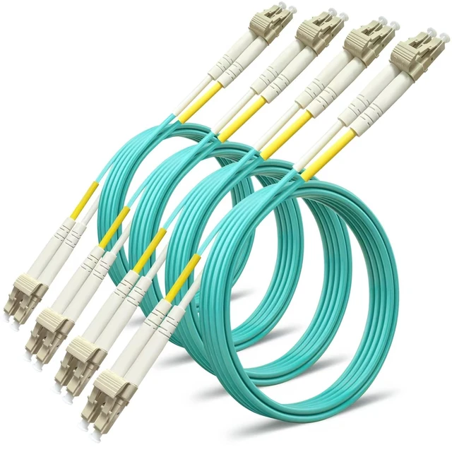 Alt view image 5 of 8 - Bangun 5m (4Pack) LC to LC Duplex OM3 Multimode Fiber Patch Cable (50/125), 10G Gigabit Fiber Optic Cables, 2.0mm Fiber Optic Patch Cable