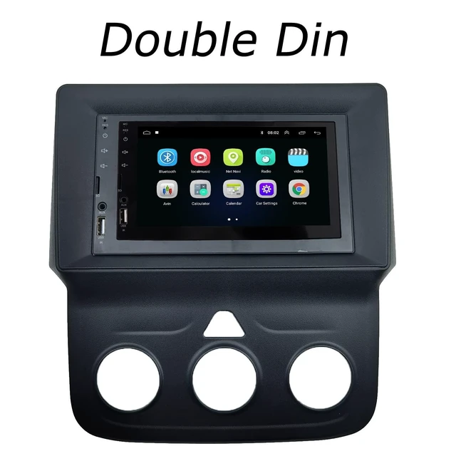 Alt view image 10 of 10 - DKMUS Double Din Dash Radio Trim Kit for Dodge Ram 1500 2500 5500 2013-2019 Installation Bezel 9 Inches (Ram 5500)