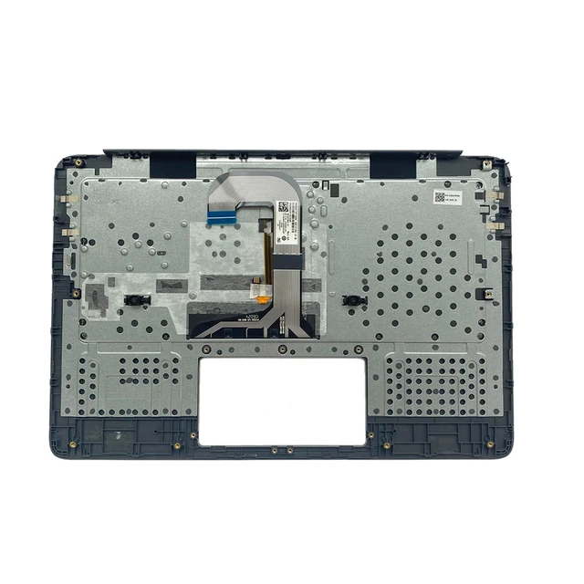 Alt view image 6 of 10 - Lyinsen Replacement for HP Chromebook 14 G6 Laptop Upper Case Palmrest Backlit Keyboard Assembly Part 14" L90460-001 Top Cover Black
