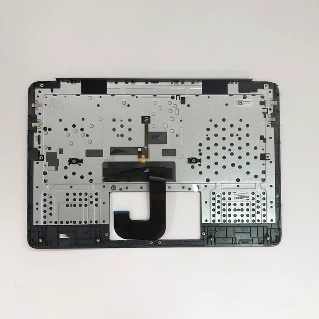 Alt view image 10 of 10 - Lyinsen Replacement for HP Chromebook 14 G6 Laptop Upper Case Palmrest Backlit Keyboard Assembly Part 14" L90460-001 Top Cover Black