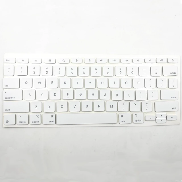 Alt view image 9 of 10 - Bfenown Replacement US QWERTY Keycaps Keys for iPad Pro 13" (M4) / iPad Air 13" & 11" (M3) Magic Keyboard (2024 Model)