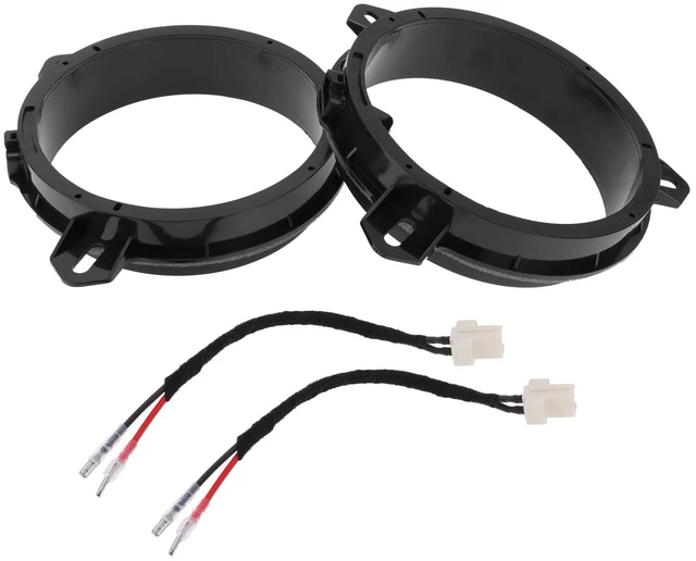 Alt view image 6 of 10 - RATCHROLL Speaker Spacer Ring Tweeter Speaker Spacer Adaptor for Toyota Waterproof Speaker Subwoofer Mounting Spacer Bracket Ring ABS 2Set