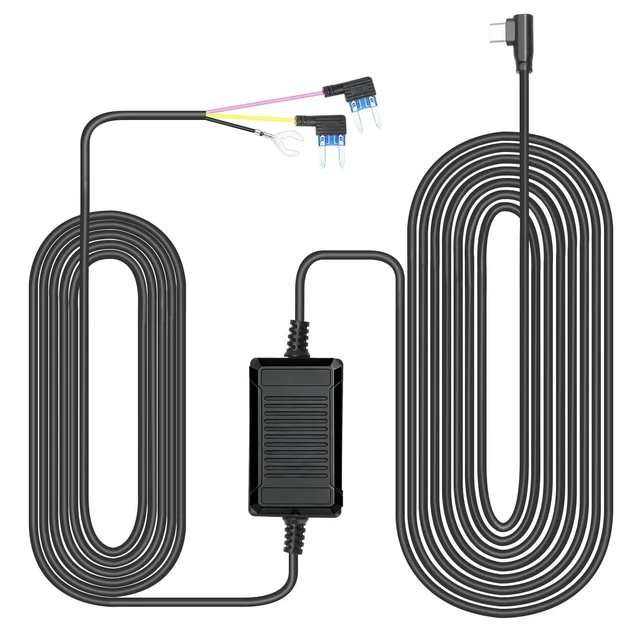 Alt view image 4 of 6 - Acc Hardwire Kit for Dashcam, Type-C Powerport, 24H Paking Mode,Build-in Low-Power Protecion,Input 12V-24V,Output 5V 2.5A