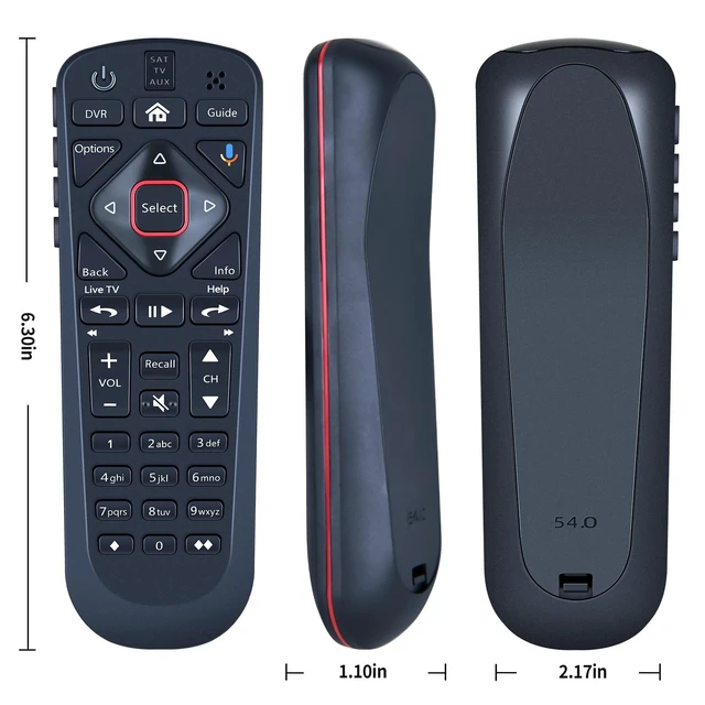 Alt view image 9 of 10 - SJUIF Replacement Remote Voice Control Compatible for Dish Network 54.1 54.2 54.3 54 Series UHF