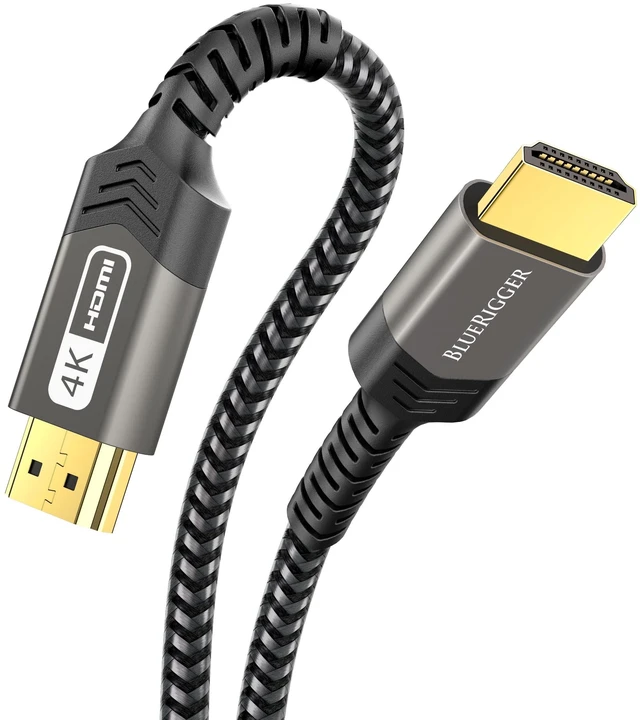 Alt view image 6 of 10 - BlueRigger 4K HDMI Cable 20 FT (4K 60Hz, 18Gbps, HDMI Cord, HDR, High Speed, HDCP2.2, eARC, Cotton Braided) - Long HDMI Cable Compatible with PS5, PS4, Xbox, Apple TV, HDTV, Laptop, PC