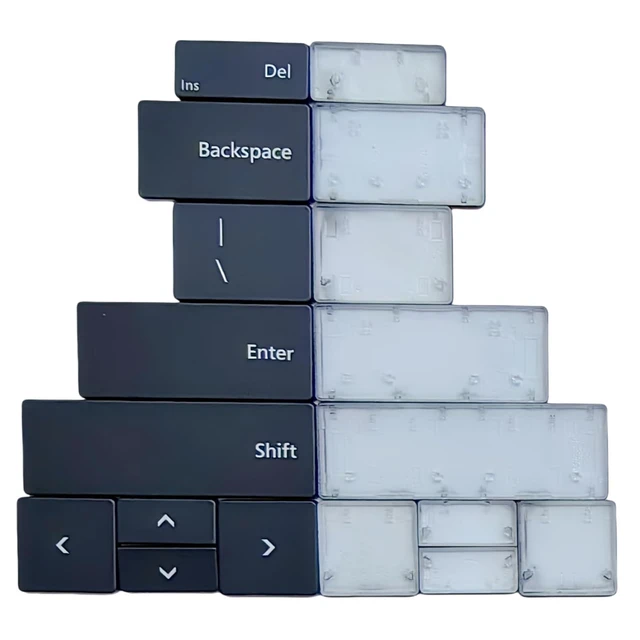 Alt view image 10 of 10 - Ojguct Replacement Keycap Keys Full Set of Key Cap Compatible for Surface Pro 8/9/X 1983 1982 2038 1996 1997 1876 Keyboard 2021-2023 Year (Black)