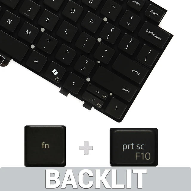 Alt view image 10 of 10 - LeFix Backlit Keyboard Replacement for Dell Latitude 7340 7350 7440 7450 7640 7650 Notebook PC,AI Icon Printed,Without Keyboard Trim