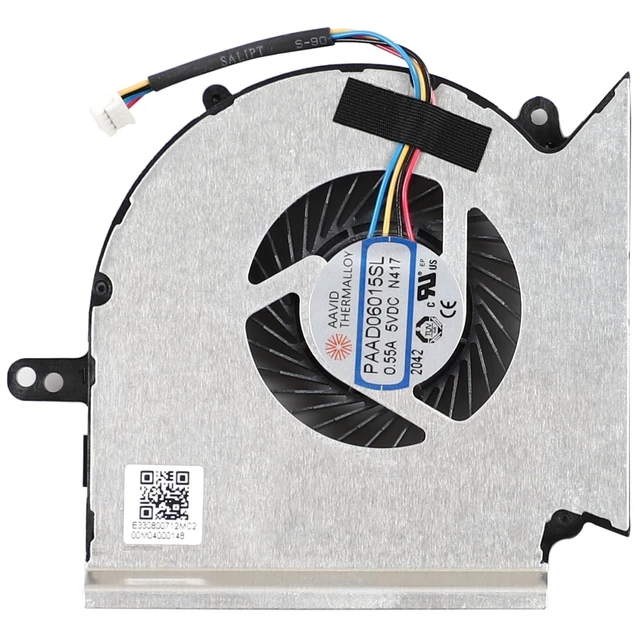 Alt view image 8 of 10 - New CPU+GPU Cooling Fan for MSI GE75 Raider GP75 GL75 WE75 MS-17E7 MS-17E5 MS-17E4 MS-17E2 Series PABDD06015SL N414 PAADD06015SL N417 DC5V 0.55A Fan