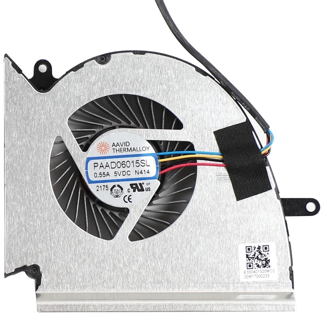 Alt view image 9 of 10 - New CPU+GPU Cooling Fan for MSI GE75 Raider GP75 GL75 WE75 MS-17E7 MS-17E5 MS-17E4 MS-17E2 Series PABDD06015SL N414 PAADD06015SL N417 DC5V 0.55A Fan
