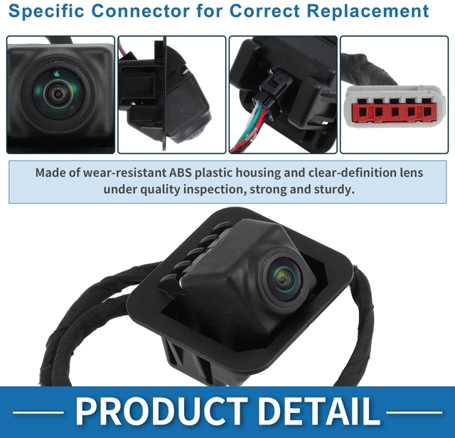 Alt view image 9 of 10 - HEROFFIX Rear View Camera for GMC Terrain 2018-2024 Denali/SL/SLE/SLT / AT4 Park Assist Backup Reverse Camera Replace No.23188736