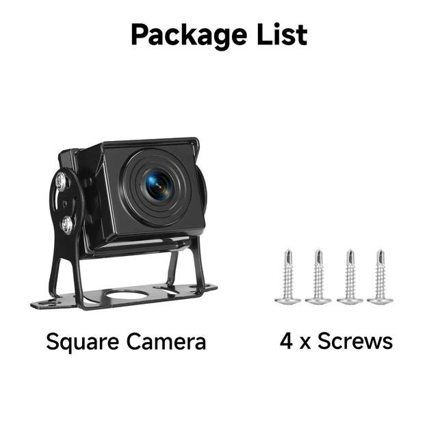 Alt view image 7 of 8 - Venluna Wired Backup Camera for RV Camera System, Square Rectangular Back View Camera, Only for ASIN B0FRYC9C18, B0FYPC7KV6