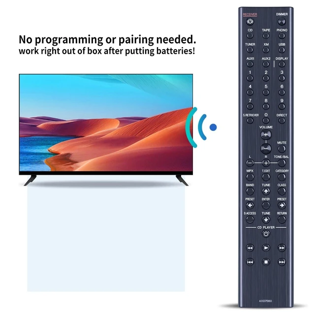 Alt view image 9 of 10 - AXD7560 Replacement Remote Control Compatible for Pioneer AV/Audio/Video Receiver SX-A9MK2 SX-A9MK2-K