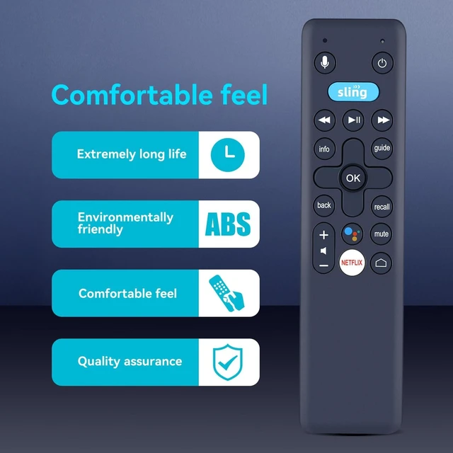 Alt view image 8 of 10 - ZWP Replacement Voice Remote Control Compatible for Sling AIRTVMINI AirTV Mini