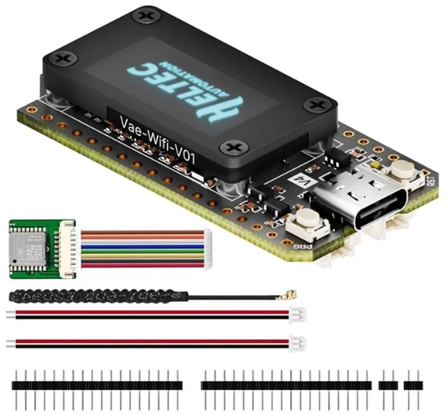 Alt view image 11 of 12 - LoRa V4 with GNSS Module, ESP32 LoRa V4 Development Board SX1262 Dual-core WI-FI Kit OLED Display ESP32-S3R2 Module 863-928 MHz 16MB Flash Supports GPS,Solar for IOT Meshtastic Arduin0
