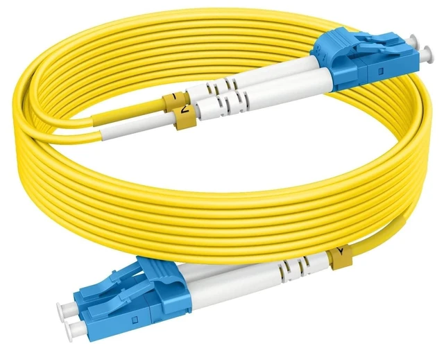 Alt view image 6 of 10 - 10m(30ft) OS2 LC to LC Single Mode Fiber Patch Cables, Options 0.2m~305m, SM Singlemode Fiber Optic Cable 10G SMF LSZH Duplex 9/125m OD 2.0mm (5pack),