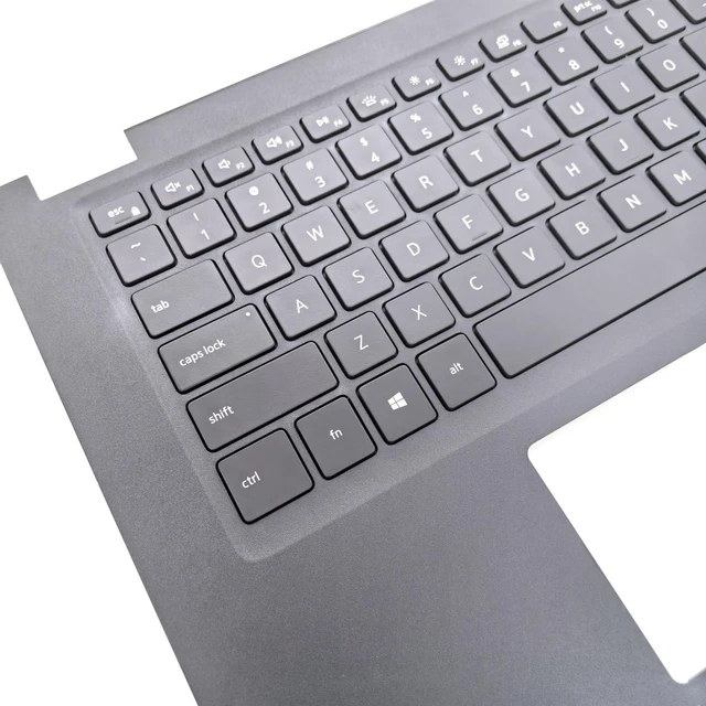 Alt view image 8 of 10 - Jxjslp Replacement Upper Case Palmrest for DELL Latitude 3410 E3410 Series Laptop Top Cover US Layout with Backlit Keyboard Assembly 0MC2P 00MC2P