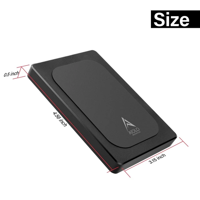 Alt view image 7 of 10 - Aiolo Innovation 1TB External Hard Drive Ultra Slim Portable HDD-USB 3.0 for PC, Mac, Laptop, PS4, Xbox one,Xbox 360
