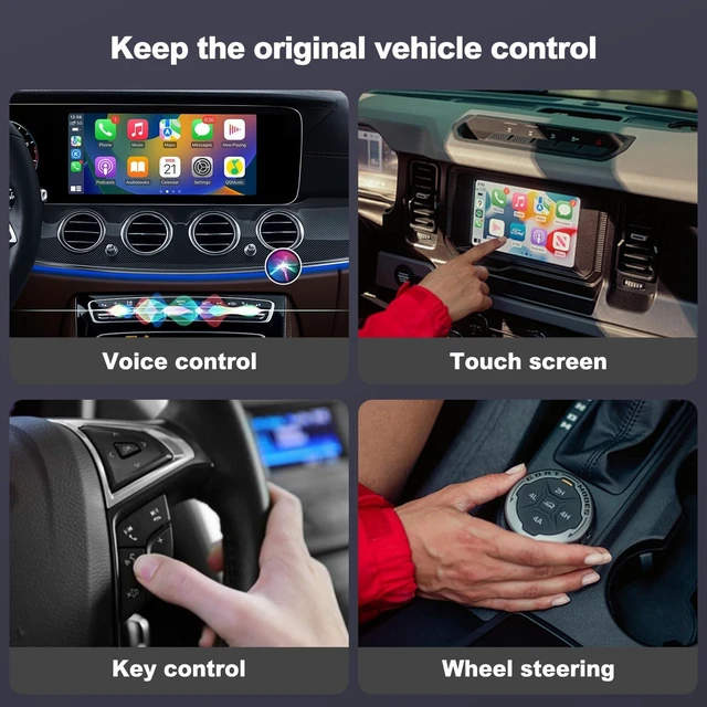 Alt view image 8 of 10 - MMB CarPlay Wireless Adapter, 2025 Upgrade CarPlay Dongle Converts Wired to Wireless for iPhone, USB C/A Plug and Play CarPlay Adapter Compatible with iPhone iOS 10+ and Cars with CarPla