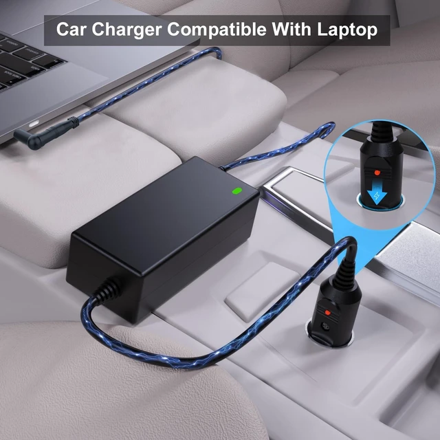 Alt view image 10 of 10 - VHBW Universal Car Charger 12V-24V DC Adapter 45W/65W/90W for HP Dell Lenovo Acer Asus Toshiba Sony Samsung LG Monitor TV JBL Bose Speaker Laptop Power Supply