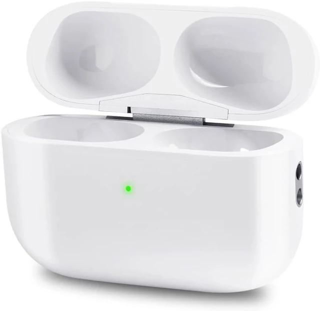 Alt view image 6 of 10 - Airpod Charging Case Compatible for Airpods Pro 1&2 Generation - Wireless Charger Case Replacement with Bluetooth Pairing Sync Button, Lightning, No Earbuds - White
