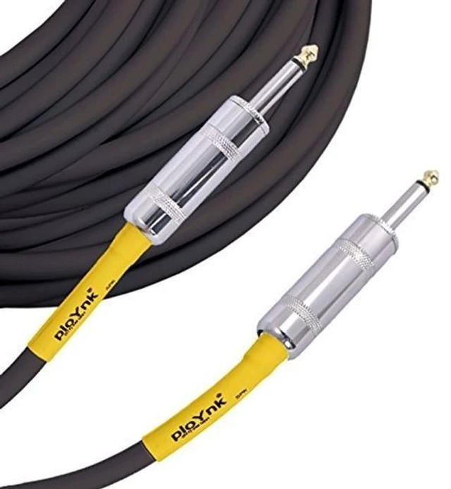 Alt view image 2 of 2 - ploYnk Professional Audio Mono Speaker Cable - 12 Gauge (50 ft, 1/4" to 1/4) 50 Foot Feet Long