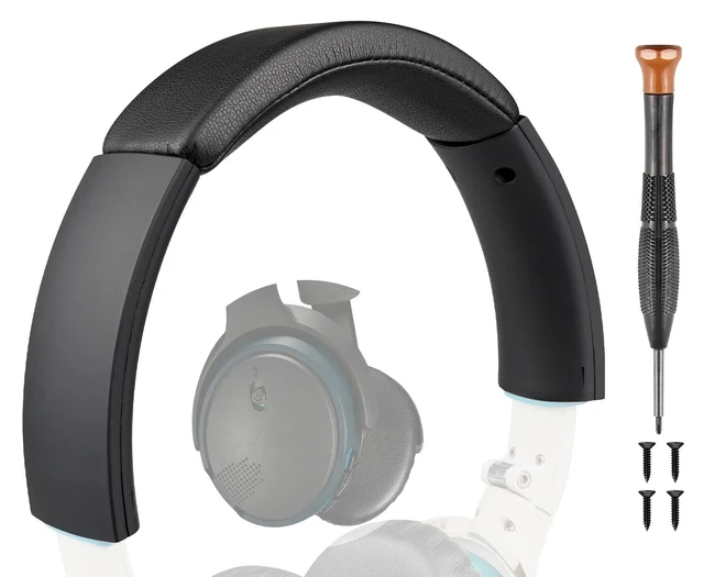 Alt view image 6 of 10 - SOULWIT Replacement Headband Kit for Bose SoundLink On-Ear (OE) Headphones, Headset Head Band Top Cushion Cover Repair Part, Easy DIY Installation - Black