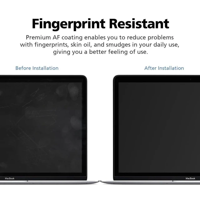 Alt view image 10 of 10 - Diacube 2-Pack Anti-Glare (Matte) Screen Protector for MacBook Series ^^ Anti-Fingerprint ^^ Reducing Eye Fatigue with Blue Light Blocking Filter (Macbook Pro 15" (2019~2017))