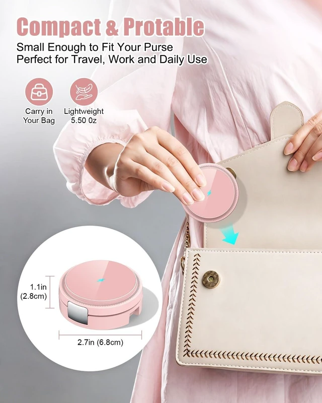 Alt view image 7 of 10 - 3 in 1 Magnetic Wireless Charging Station for iPhone 17/16/15/14/13/12 Series, Apple Watch and AirPods, MagSafe-Compatible 15W Fast Charging Stand, Foldable Adjustable Travel Charger, Pink