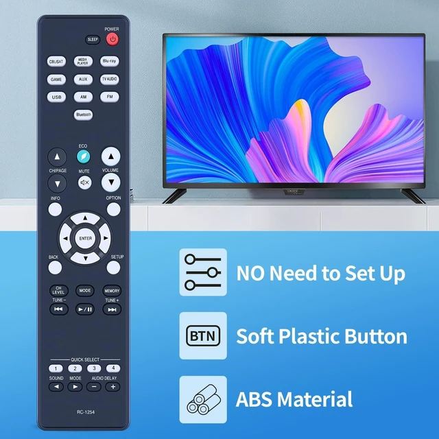 Alt view image 8 of 10 - SJUIF Replacement Remote Control for Denon AVR-S570BT AV Receiver