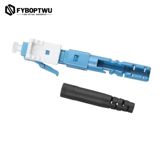 Alt view image 5 of 6 - fyboptwu - 10 pcs LC Singlemode Fiber Optic Quick Assembly Connector Fiber Optic Fast Connectors Singlemode 9/125 Mechanical Connectors Adapter for 0.9/2.0/3.0/2.0 * 3.0mm Singlemode Fiber Cable