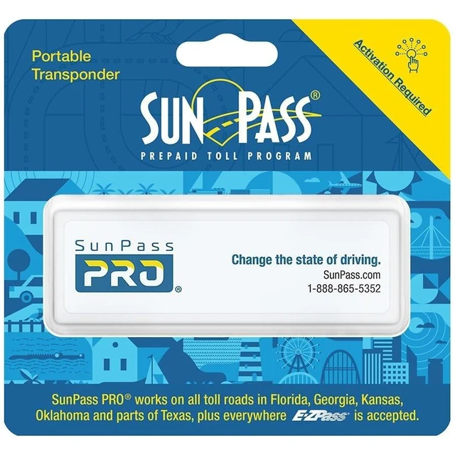 Alt view image 6 of 10 - SunPass PRO Portable Transponder, Prepaid Toll Program for Florida, Florida and 21 Other States, and Anywhere EZPass is Accepted