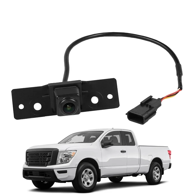 Alt view image 6 of 10 - Motarithl Park Assist Rear View Backup Reverse Camera Compatible with 2017-2024 Nissan Titan 5.6L 2016-2024 Titan XD 5.0L 5.6L Rear Back View Camera w/o AVM SVM Replaces 28442-EZ00A 28442-EZ01A